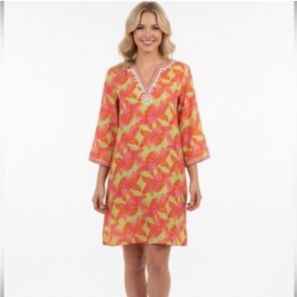 Lilly Pulitzer hand beaded shift tunic dress
